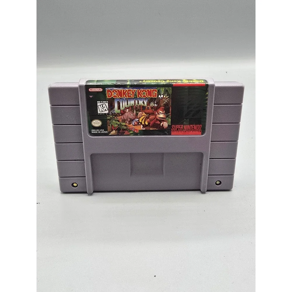 Donkey Kong Country Nintendo SNES Super Nintendo Game Cartridge SNS-8X-USA Rare